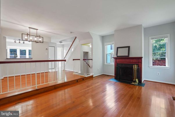 Fireplace, Interior, Pendant Lights, Wood Texture Flooring