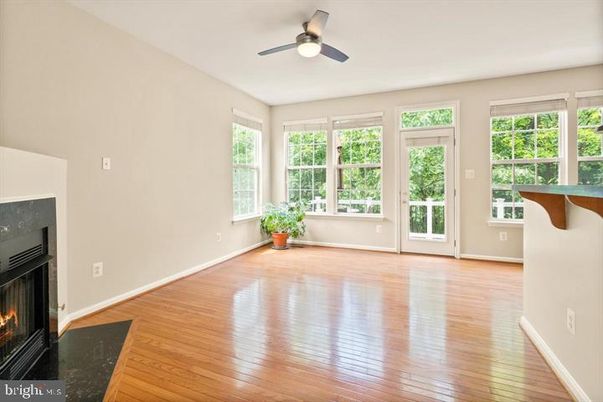 Empty room, Fireplace, Interior, Wood Texture Flooring