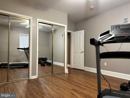 Fitness Equipment, Interior, Wood Texture Flooring