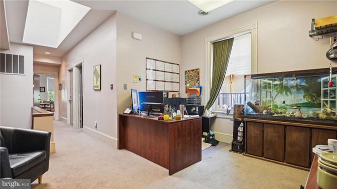 Home Office, Interior, Recessed Lighting