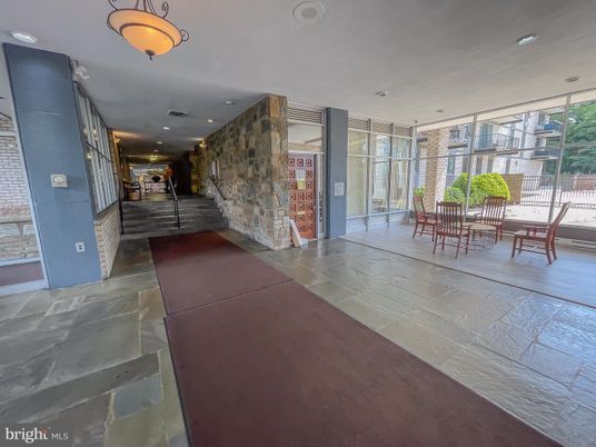 Dining room, Interior, Recessed Lighting, Stone Walls