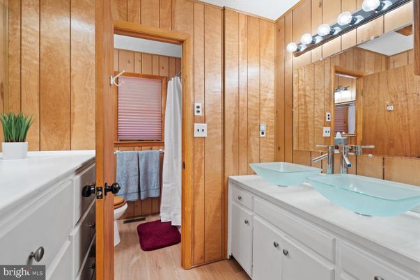 Bathroom, Interior, Wood Texture Flooring, Wooden Walls