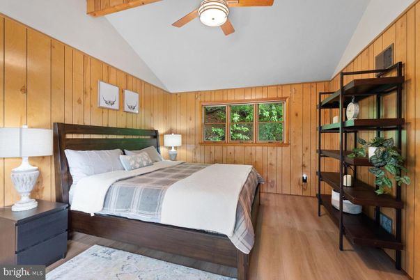 Bedroom, Interior, Wooden Beams, Wood Texture Flooring, Wooden Walls