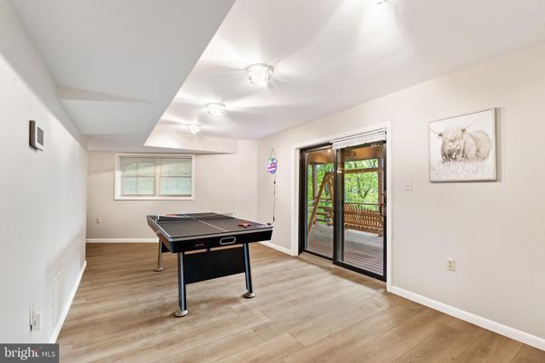 Game Room, Interior, Wood Texture Flooring