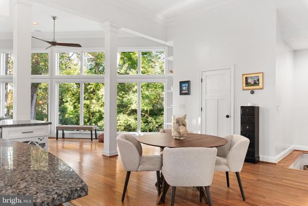 Dining room, Interior, Wood Texture Flooring