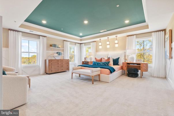 Bedroom, Interior, Pendant Lights, Recessed Lighting