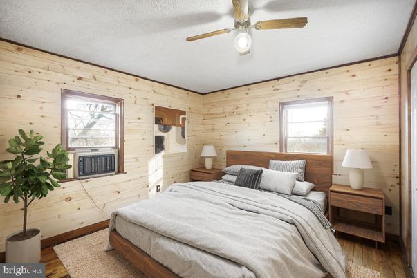 Bedroom, Interior, Wood Texture Flooring, Wooden Walls