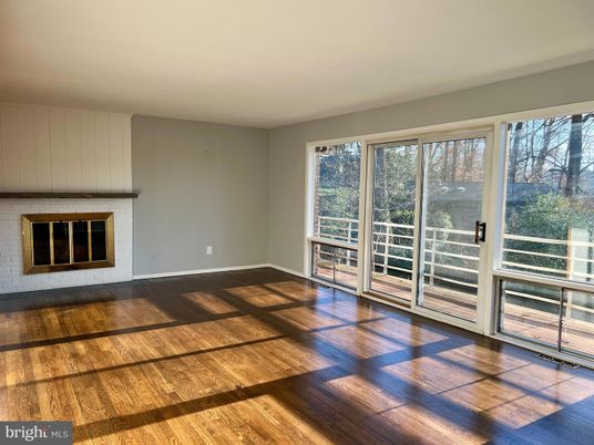 Empty room, Fireplace, Interior, Wood Texture Flooring