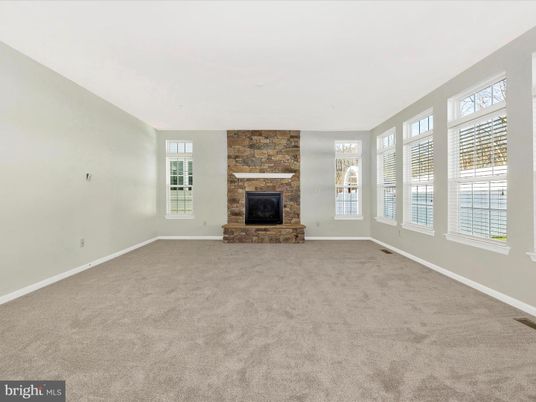 Empty room, Fireplace, Interior, Stone Walls