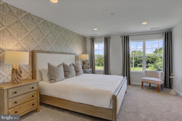 Bedroom, Interior, Recessed Lighting