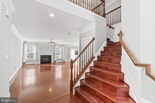 Fireplace, Interior, Recessed Lighting, Wood Texture Flooring