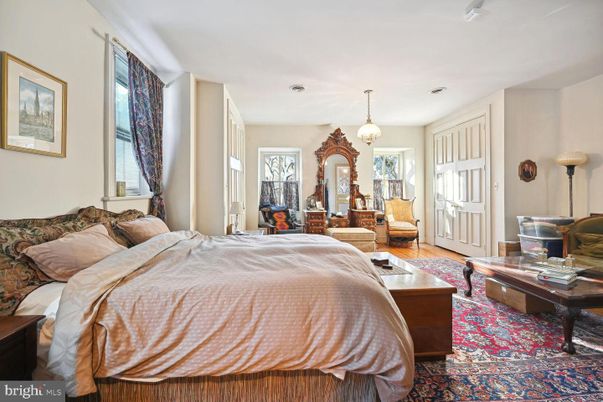 Bedroom, Interior, Pendant Lights, Wood Texture Flooring