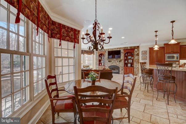 Chandelier, Dining room, Fireplace, Interior, Kitchen, Pendant Lights, Recessed Lighting