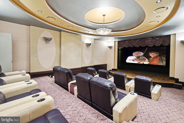 Home Theatre Room, Interior, Projection Screen, Recessed Lighting, Theatre Room