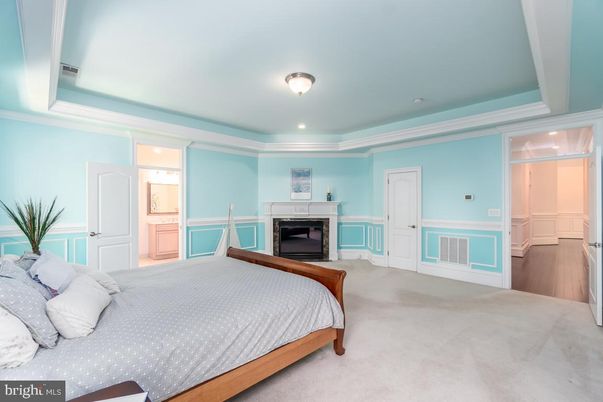 Bedroom, Fireplace, Interior, Recessed Lighting
