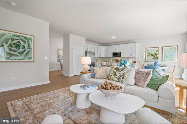 Interior, Kitchen, Living room, Recessed Lighting, Stainless Steel Appliances, Wood Texture Flooring