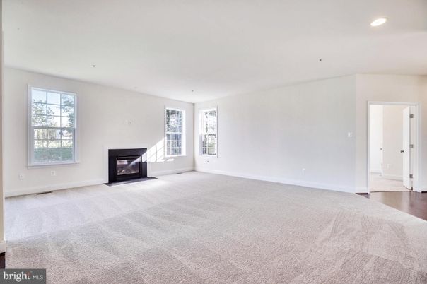 Empty room, Fireplace, Interior, Recessed Lighting