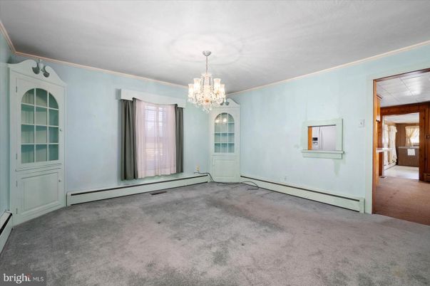Chandelier, Empty room, Interior