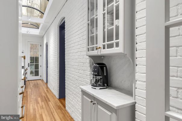 Interior, Kitchen, Stone Walls, Wood Texture Flooring