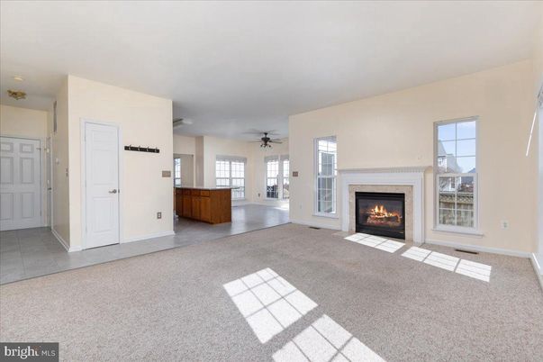 Empty room, Fireplace, Interior