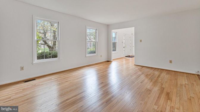 Empty room, Interior, Wood Texture Flooring