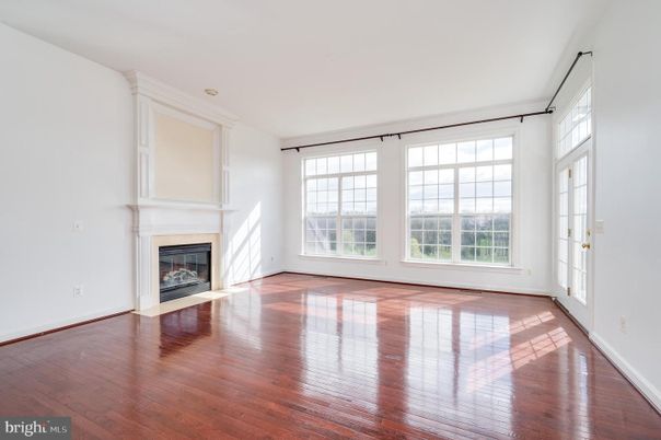 Empty room, Fireplace, Interior, Wood Texture Flooring