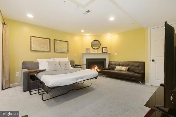 Bedroom, Fireplace, Interior, Recessed Lighting