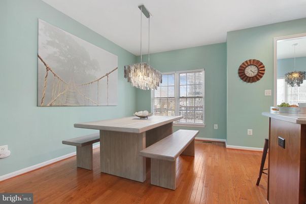 Chandelier, Dining room, Interior, Pendant Lights, Wood Texture Flooring