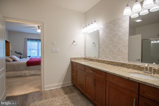 Bathroom, Bedroom, Dual Sink Vanities, Interior, Wood Texture Flooring