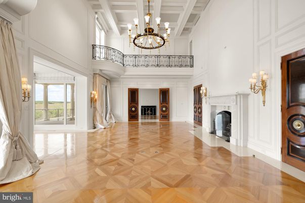 Chandelier, Fireplace, Interior, Wood Texture Flooring