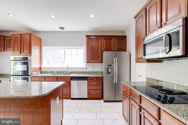Interior, Kitchen, Marble, Recessed Lighting, Stainless Steel Appliances