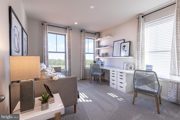Home Office, Interior, Recessed Lighting