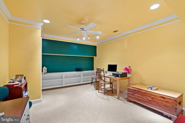 Home Office, Interior, Recessed Lighting