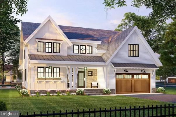 Attached, Exterior, Facade, Farmhouse
