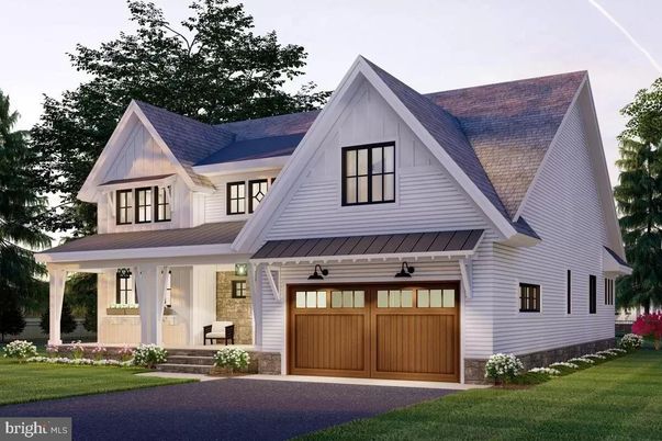 Attached, Exterior, Facade, Farmhouse