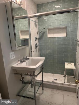 Bathroom, Glass Shower, Interior, Marble