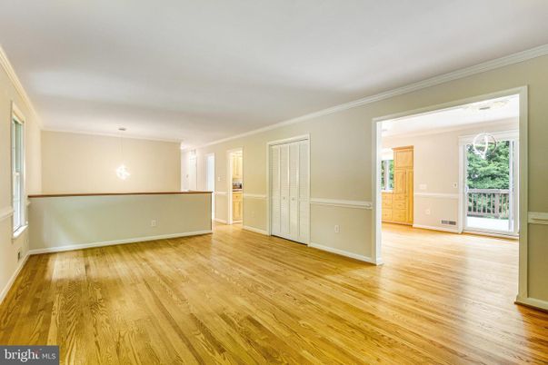 Empty room, Interior, Pendant Lights, Wood Texture Flooring