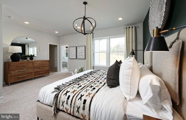 Bedroom, Interior, Pendant Lights, Recessed Lighting