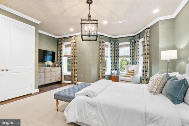 Bedroom, Interior, Pendant Lights, Recessed Lighting
