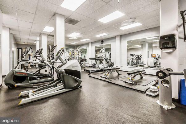 Fitness Equipment, Gym, Interior, Recessed Lighting
