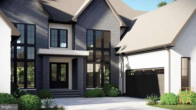 Attached, Exterior, Facade, Brick Traditional