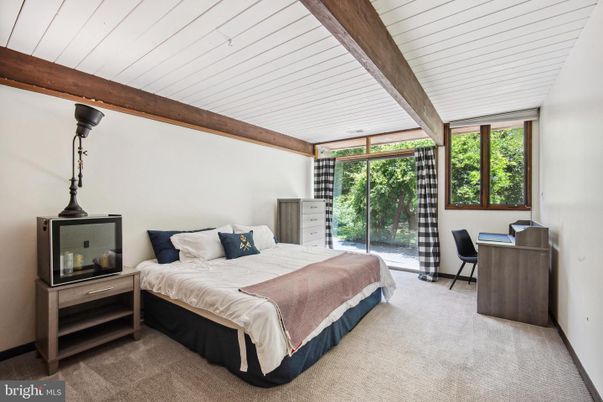 Bedroom, Interior, Wooden Beams