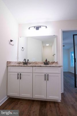 Bathroom, Dual Sink Vanities, Interior, Wood Texture Flooring