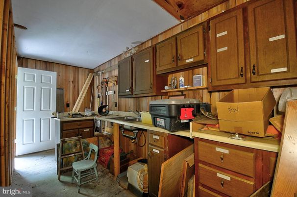 Interior, Kitchen, Wooden Walls