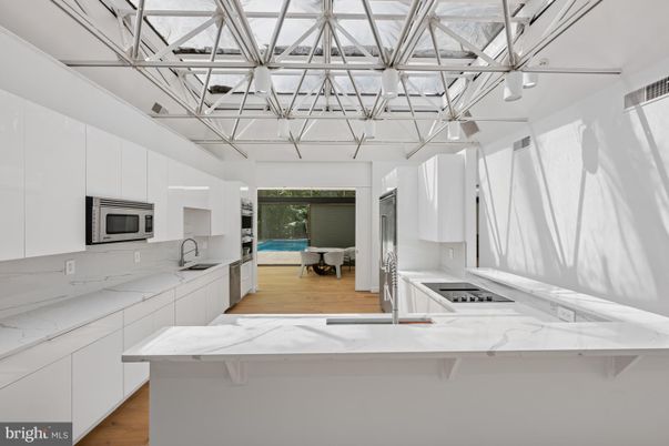 Glass Ceilings, Interior, Kitchen, Wood Texture Flooring