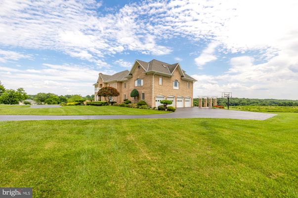 Attached, Backyard, Exterior, Facade, Brick Facade, French Provincial