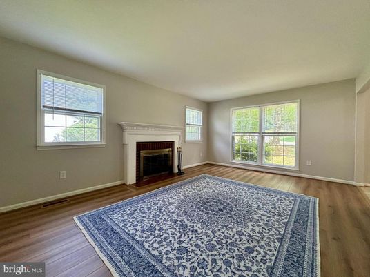 Empty room, Fireplace, Interior, Wood Texture Flooring