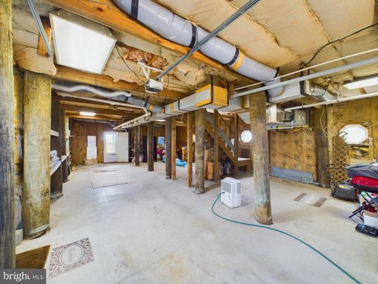 Interior, Stone Walls, Wooden Beams