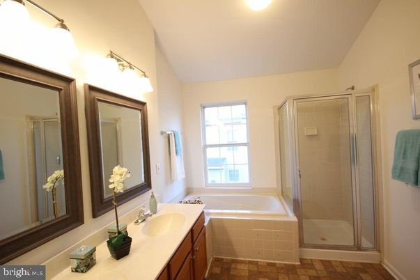 Bathroom, Dual Sink Vanities, Glass Shower, Interior