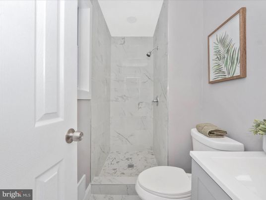Bathroom, Glass Shower, Interior, Marble Walls